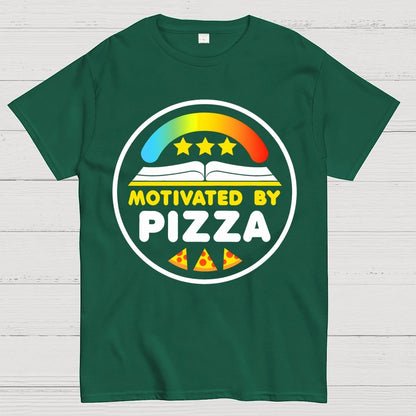Motivated By Pizza Geek T-Shirt