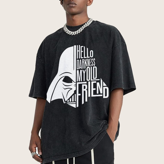Hello Darkness My Old Friend Vintage Distressed T-shirt