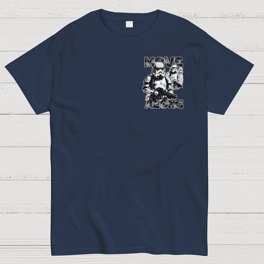 Move Along Front And Back Printing Geek T-Shirt