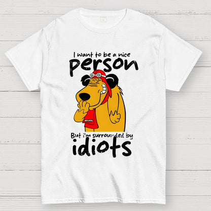 Sourronded by idiots Unisex Geek T-Shirt