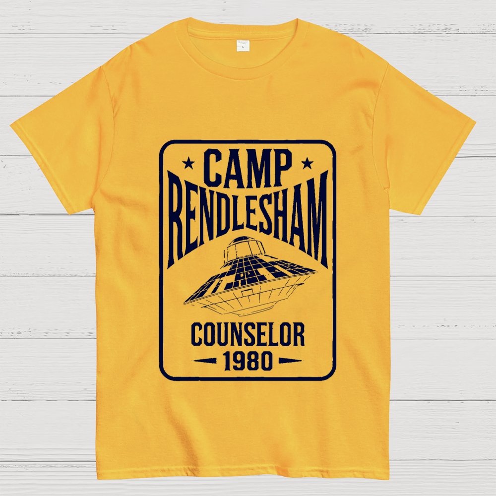 Camp Rendlesham Counselor 1980 UFO Unisex Geek T-Shirt