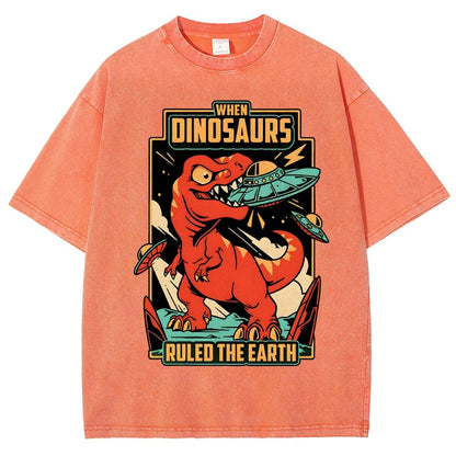 When Dinosaurs Ruled The Earth Vintage Distressed T-shirt