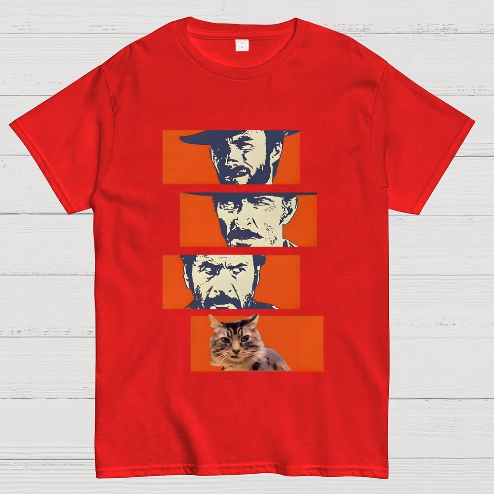 Buono Brutto Cattivo And Cat Geek T-Shirt