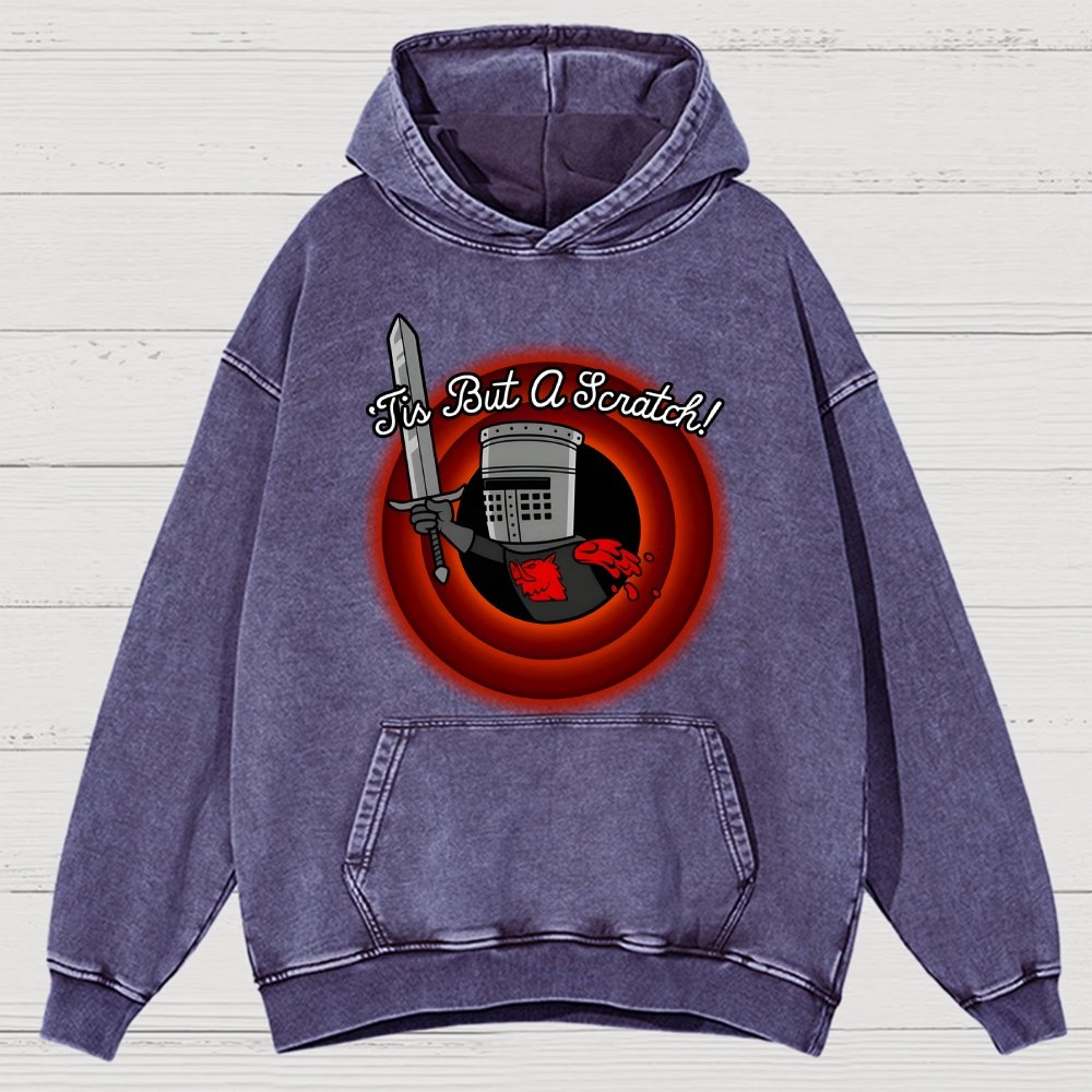 Tis But A Scratch Folks! Vintage Distressed Hoodie