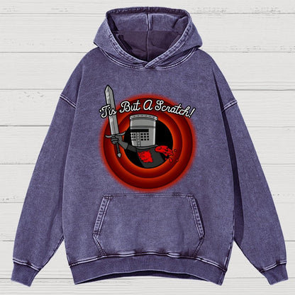 Tis But A Scratch Folks! Vintage Distressed Hoodie
