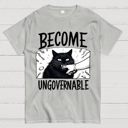 Cat Biting Arm Geek T-Shirt