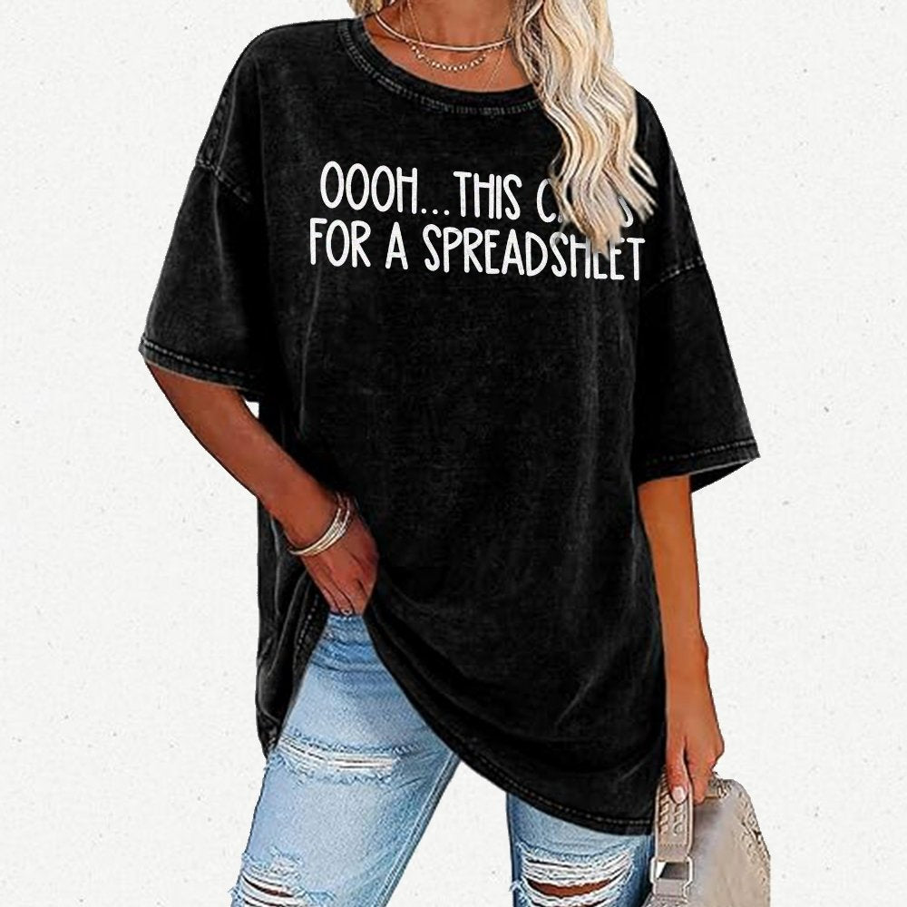 Oooh This Calls For A Spreadsheet Vintage Distressed T-shirt