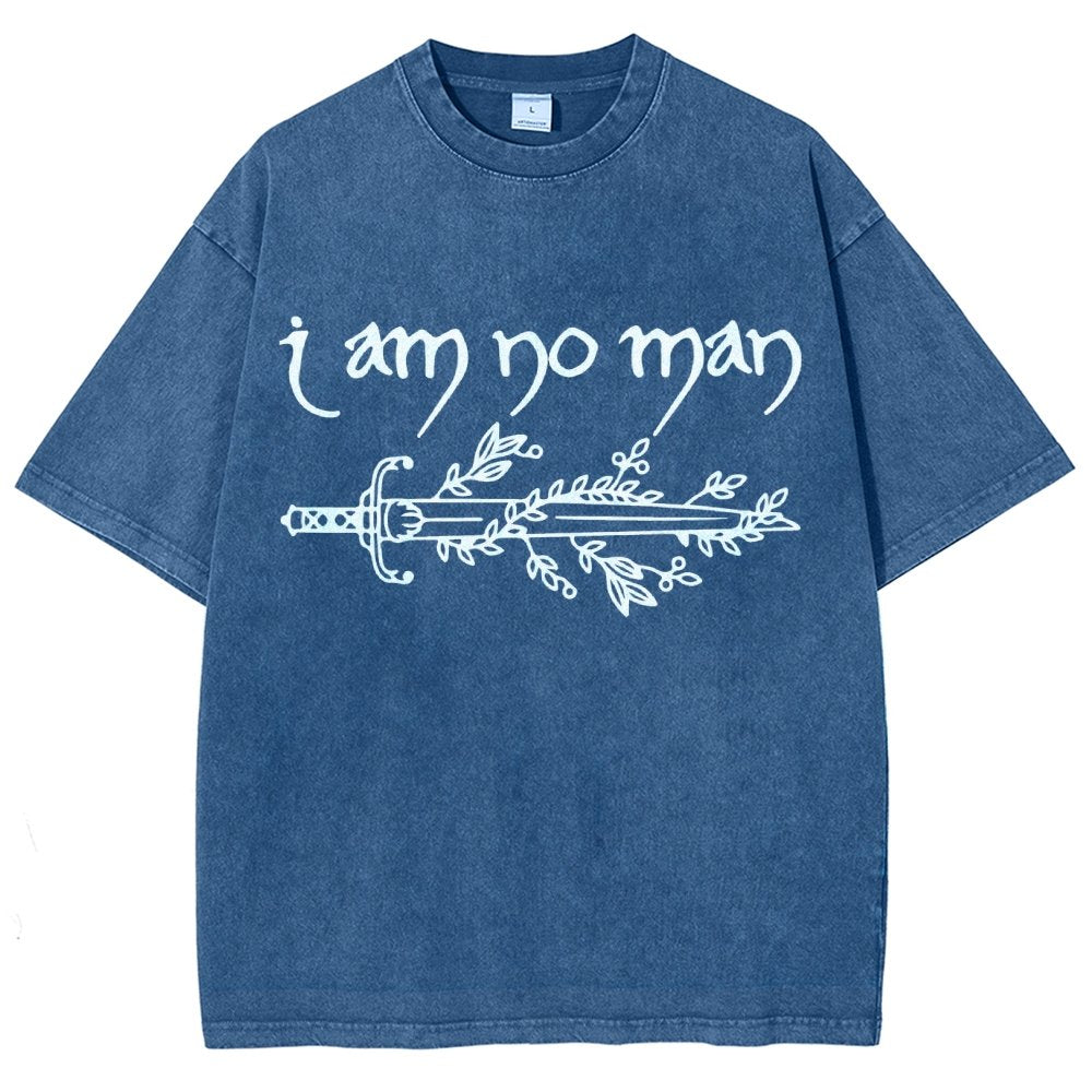 I Am No Man Vintage Distressed T-shirt