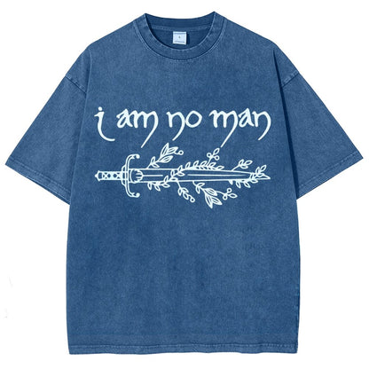 I Am No Man Vintage Distressed T-shirt