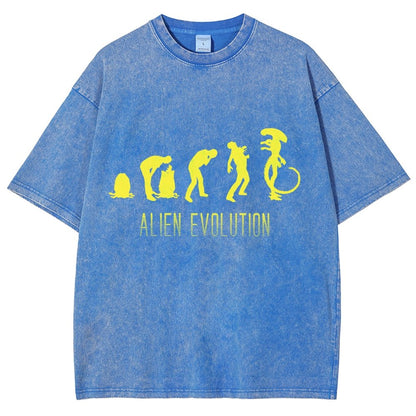 Mystery Creature Evolution Vintage Distressed T-shirt