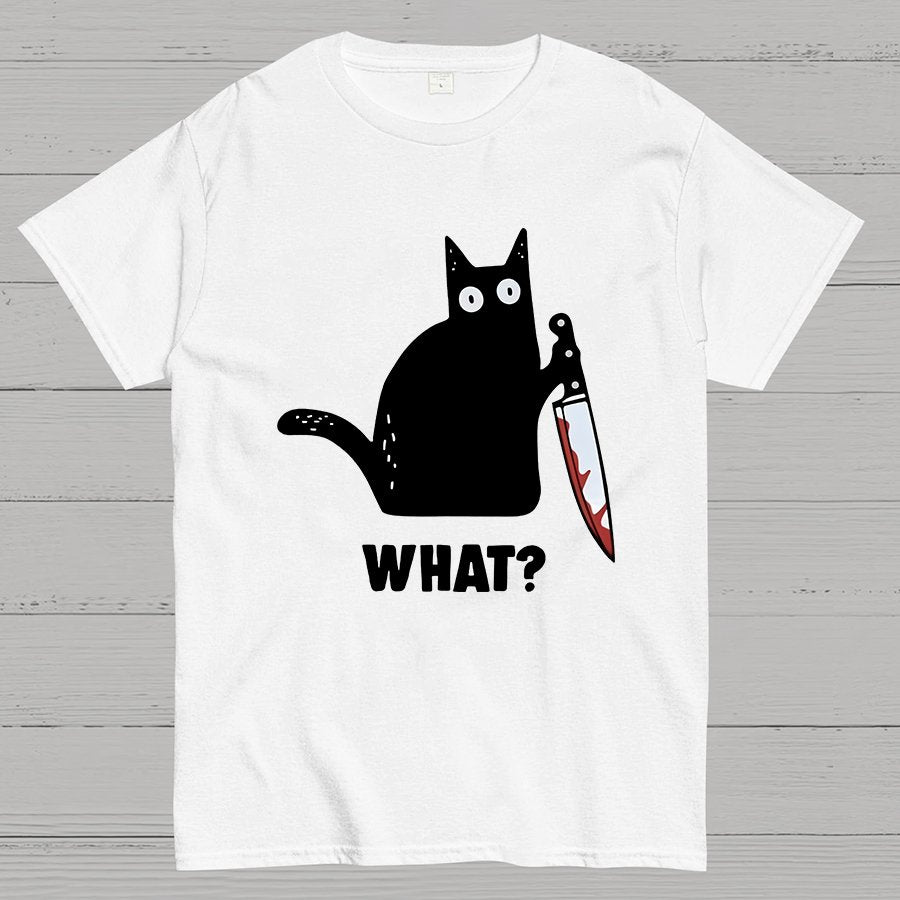 What？Funny Cat Geeky T-Shirt