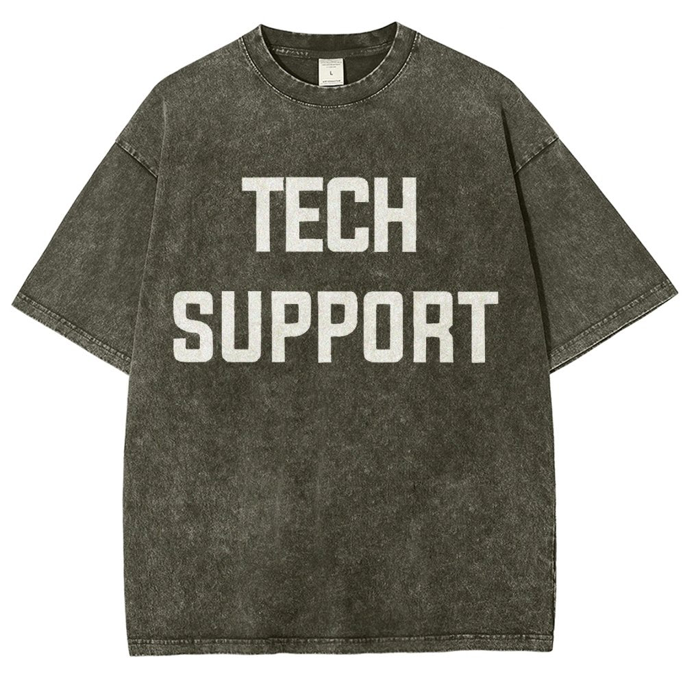 Tech Support Vintage Distressed T-shirt