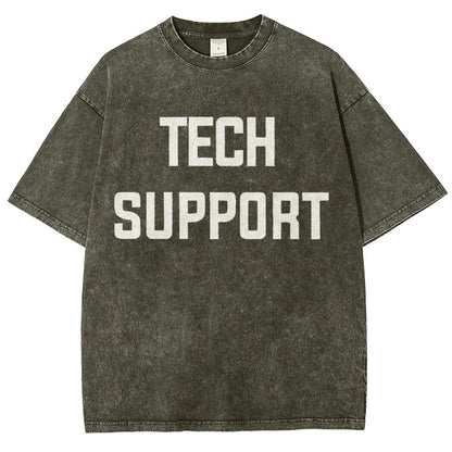 Tech Support Vintage Distressed T-shirt