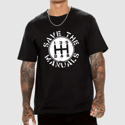 Save The Manuals Geek T-Shirt