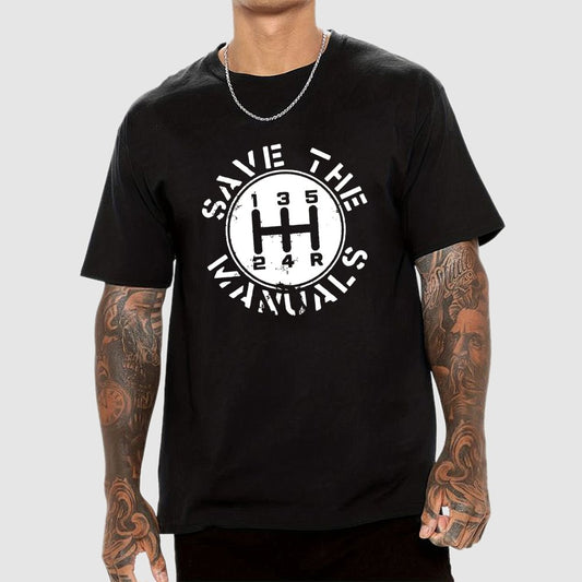 Save The Manuals Geek T-Shirt