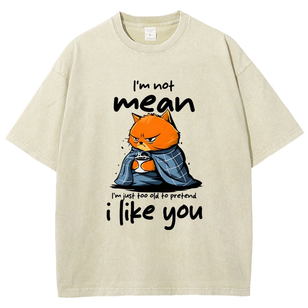 I Am Not Mean Vintage Distressed T-shirt