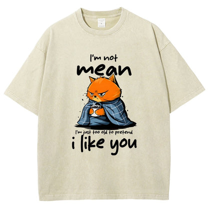 I Am Not Mean Vintage Distressed T-shirt