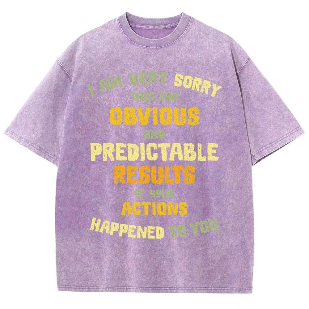 Predictable Consequences Vintage Distressed T-shirt