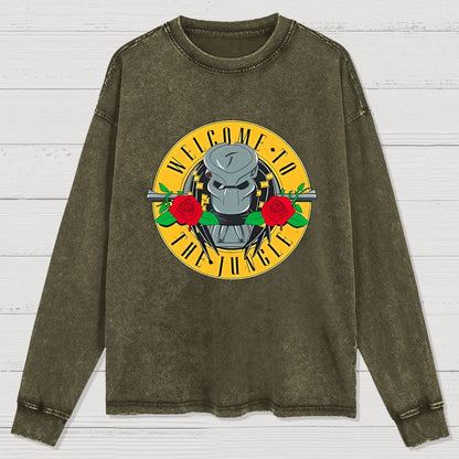 Welcome To The Jungle Washed Long Sleeve Tee