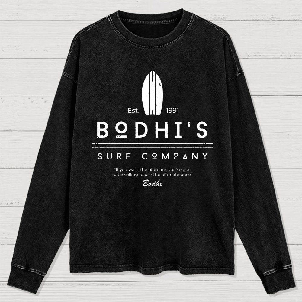 Bodhi's Surf Company Est. 1991 Washed Long Sleeve Tee