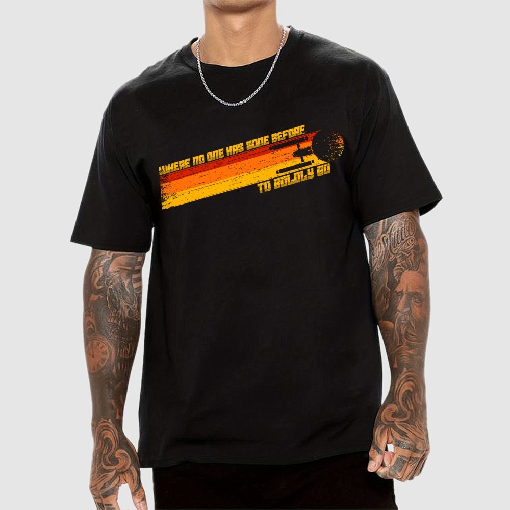 To Boldly Venture Where No One Has Ventured Before Geek T-Shirt