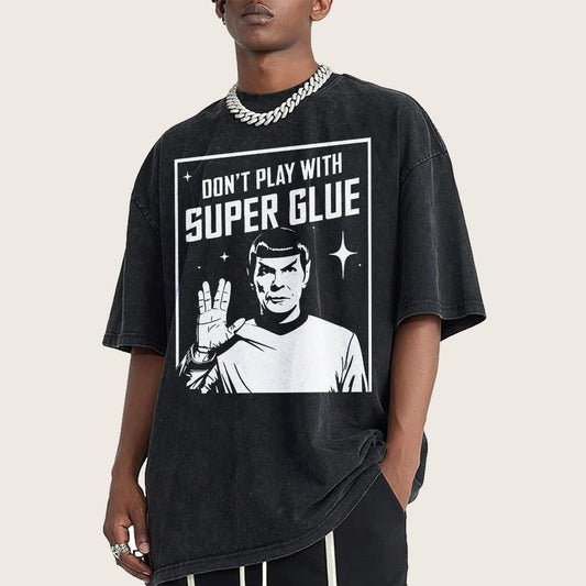 Don't Play With Superglue Vintage Distressed T-shirt