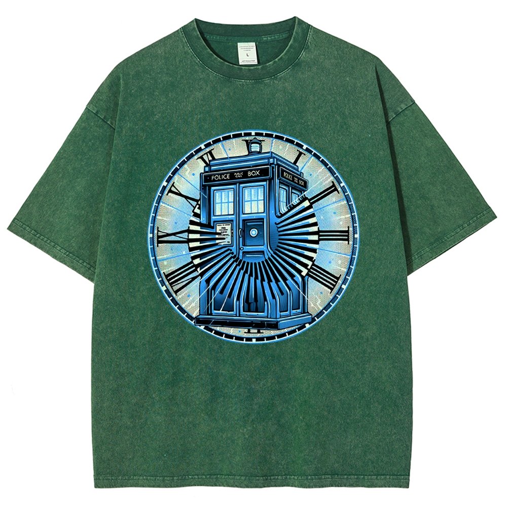 Time Travel in a box Vintage Distressed T-shirt