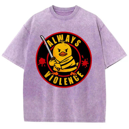 Always Violence Vintage Distressed T-shirt