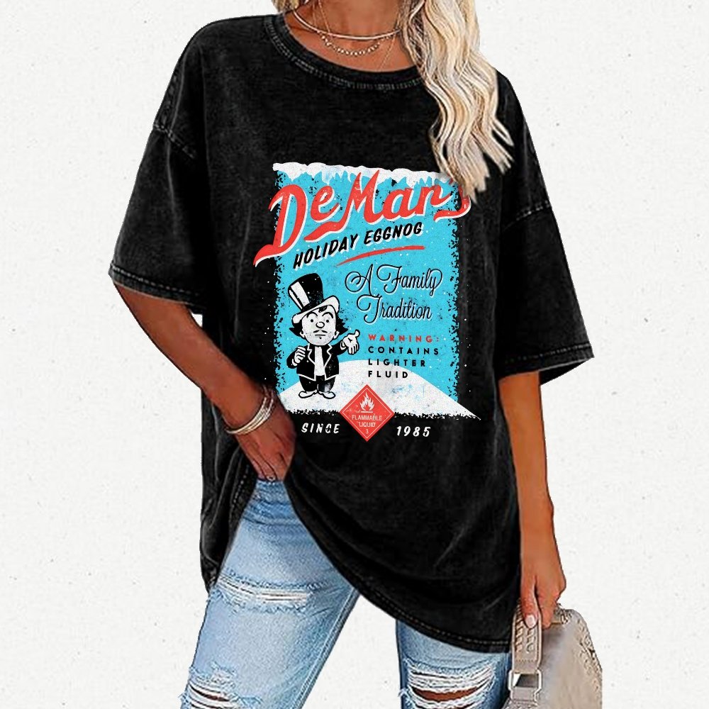 Charles DeMar's Eggnog with Lighter Fluid Vintage Distressed T-shirt