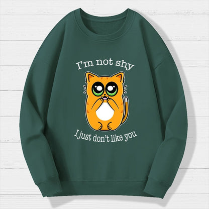 Not Shy Geek Cotton Sweatshirt