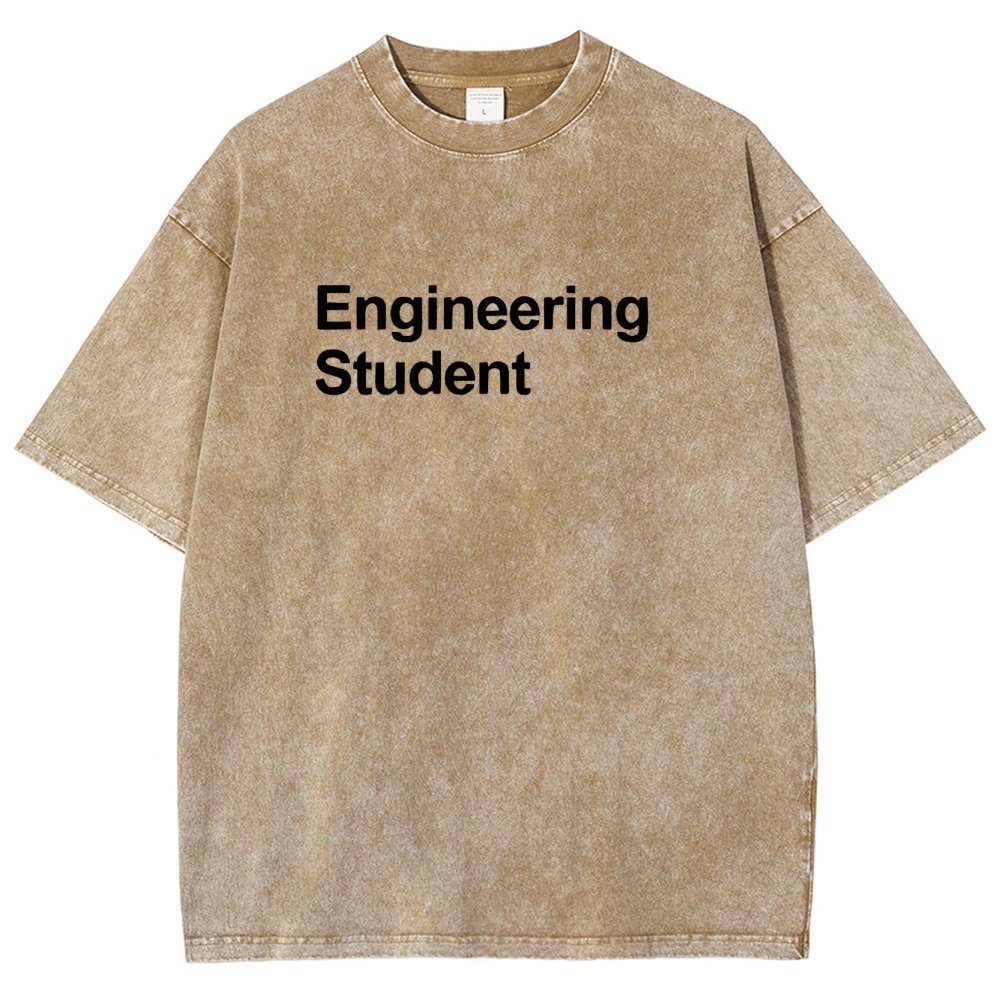 Engineering Student Unisex Fit Washed T-Shirt