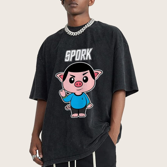 Spork Vintage Distressed T-shirt