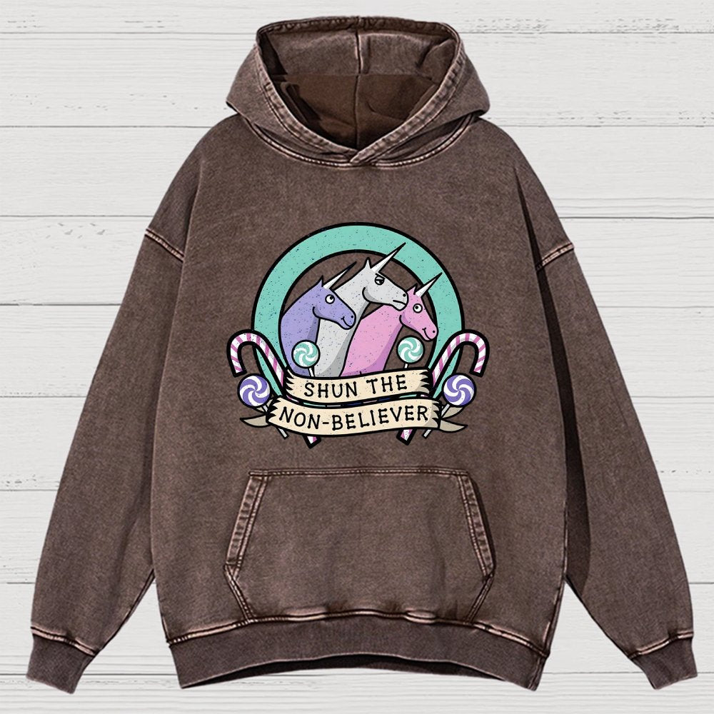 Shun the Non-Believer Vintage Distressed Hoodie