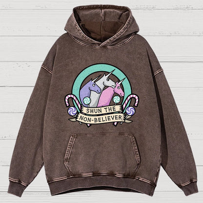 Shun the Non-Believer Vintage Distressed Hoodie