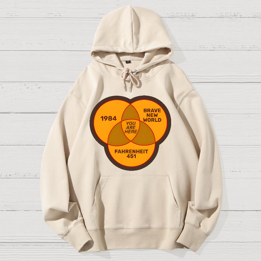 You Are Here Geek Cotton Hoodie