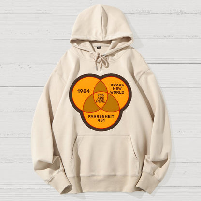 You Are Here Geek Cotton Hoodie