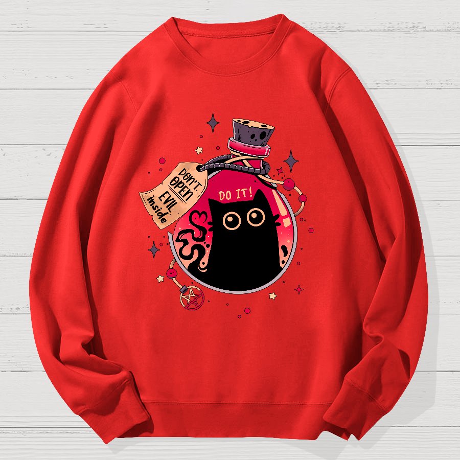 Bottled Menace Geek Cotton Sweatshirt