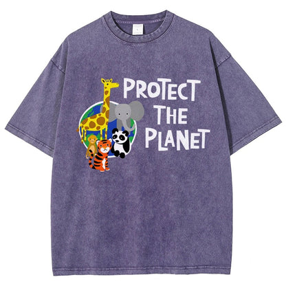 Protect The Planet Vintage Distressed T-shirt