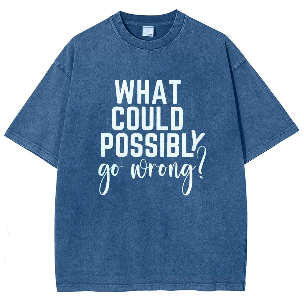 What Could Possibly Go Wrong Vintage Distressed T-shirt