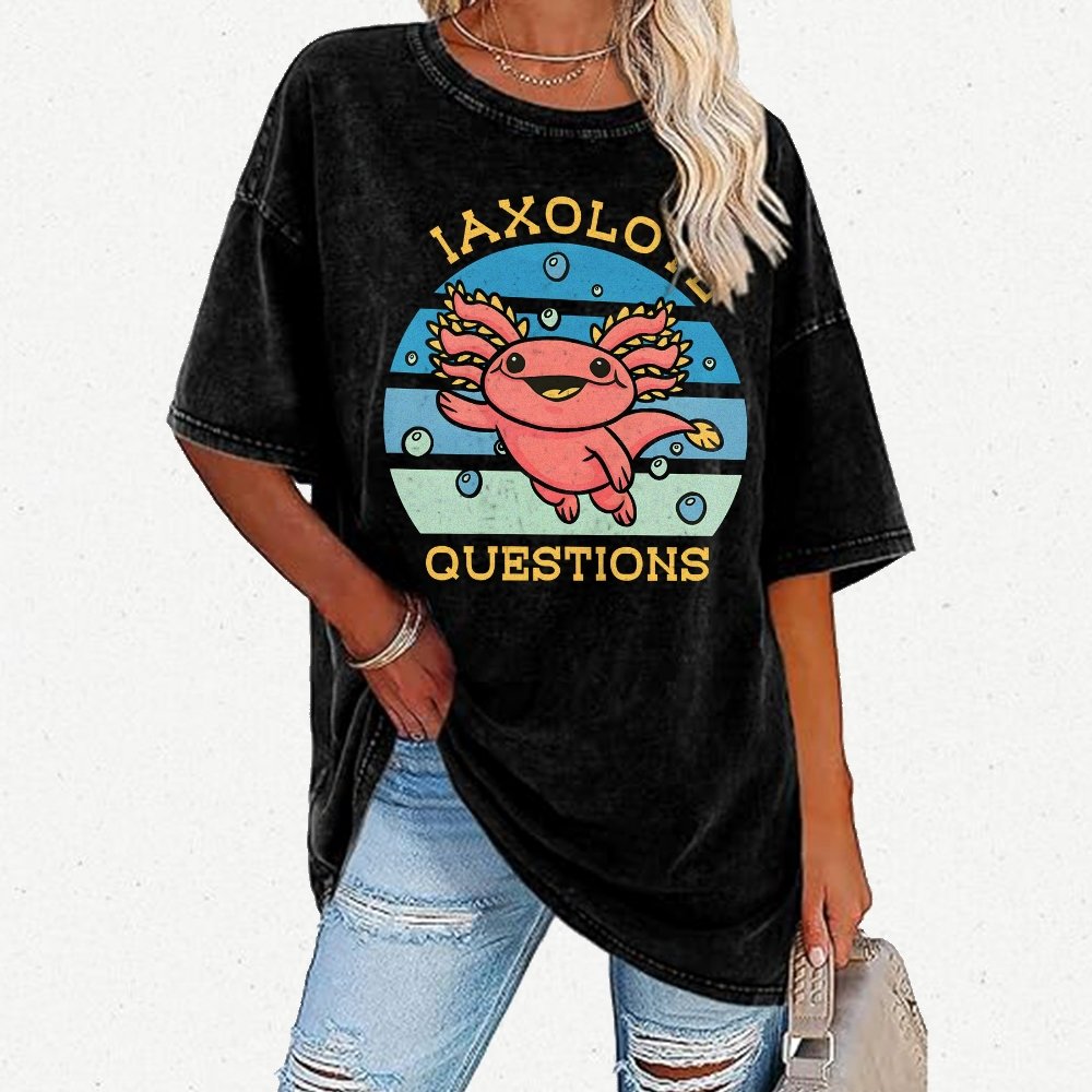 I axolotl questions Vintage Distressed T-shirt