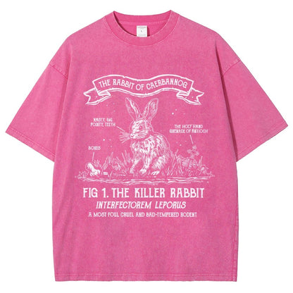 The Rabbit of Mysterious Place Vintage Distressed T-shirt