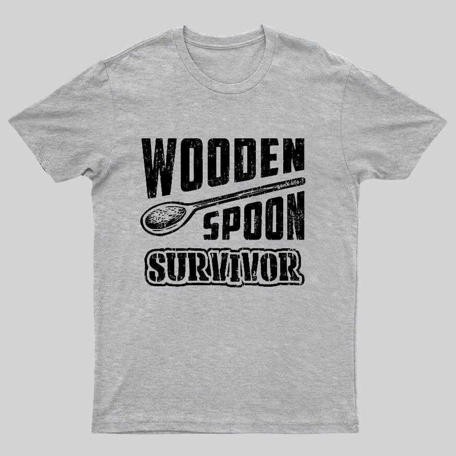 Wooden Spoon Survivor Geeky T-Shirt