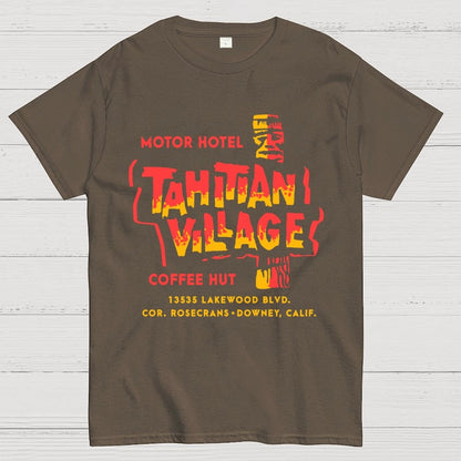 Tahitian Village  Downey CA  Vintage Tiki Bar Unisex Geek T-Shirt