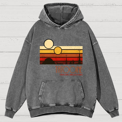 Dual Suns Vast Dunes Vintage Distressed Hoodie