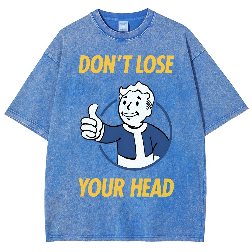 Don't Lose Your Head  Vintage Distressed T-shirt