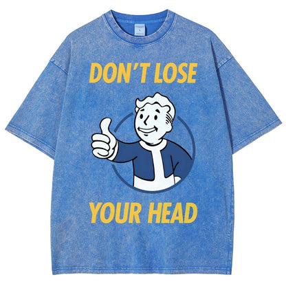 Don't Lose Your Head  Vintage Distressed T-shirt