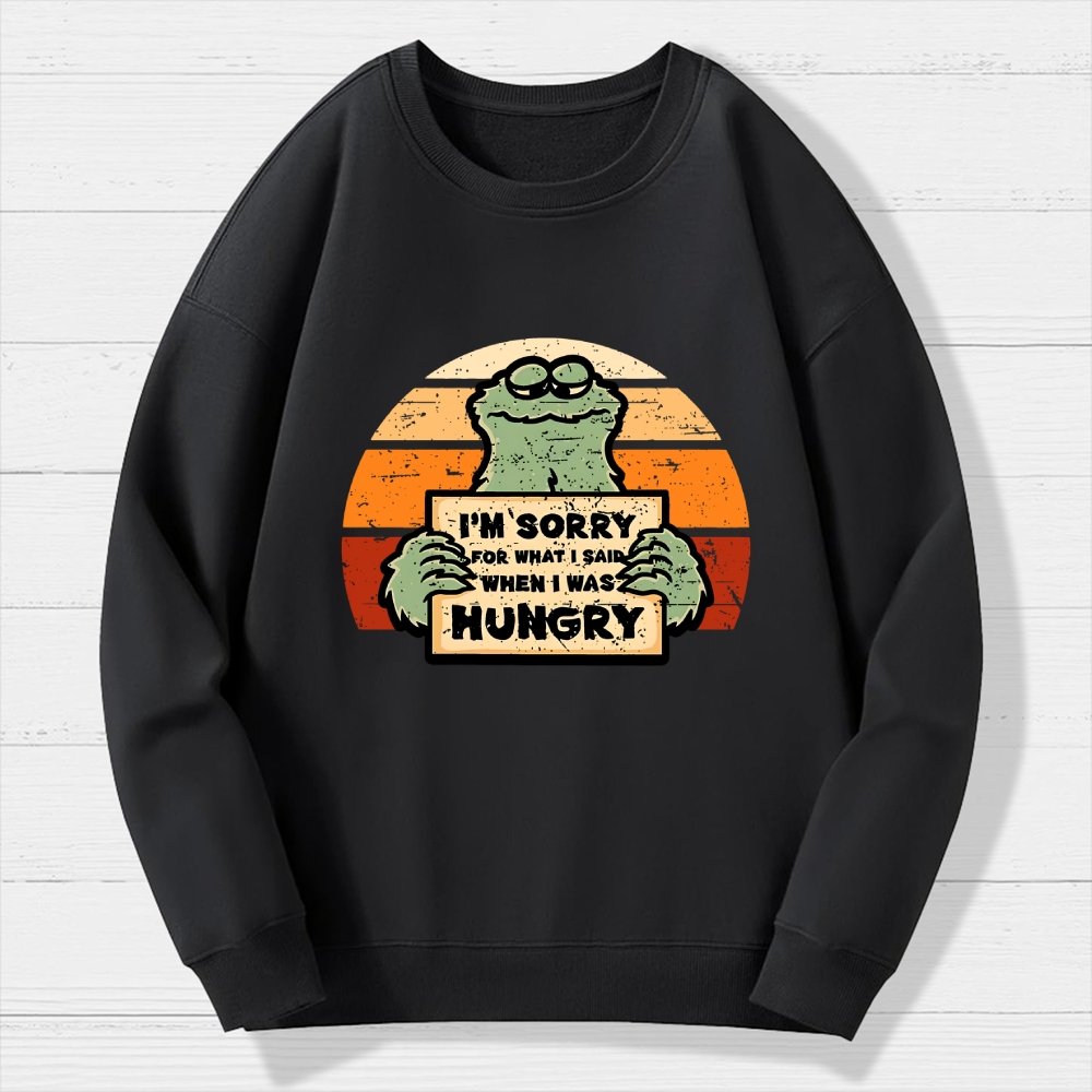 Hangry Monster Geek Cotton Sweatshirt