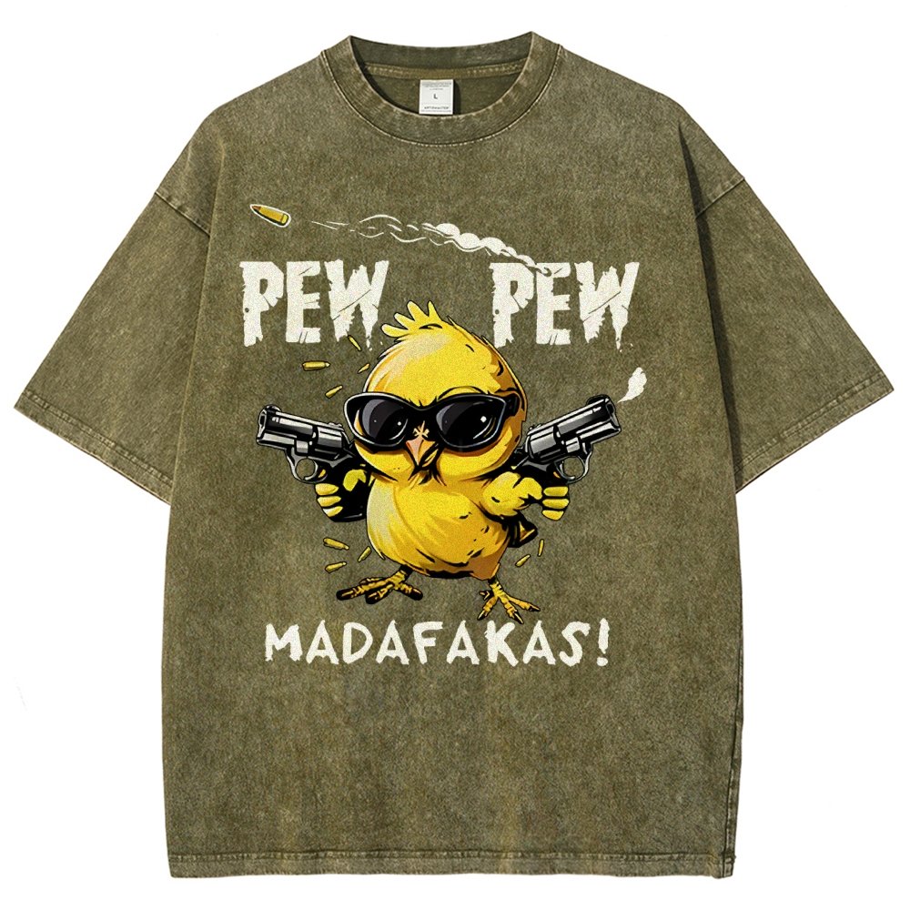 Pew Pew Madafakas! Vintage Distressed T-shirt