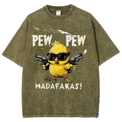Pew Pew Madafakas! Vintage Distressed T-shirt