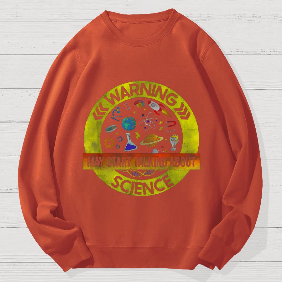 Funny Science Lover Geek Cotton Sweatshirt